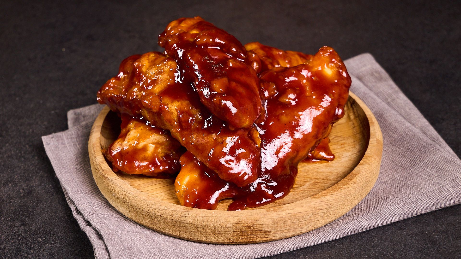 Air Fried BBQ Nuggets — finished dish