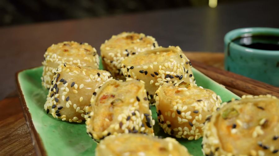 Air Fryer Chicken Rice Paper Dumplings