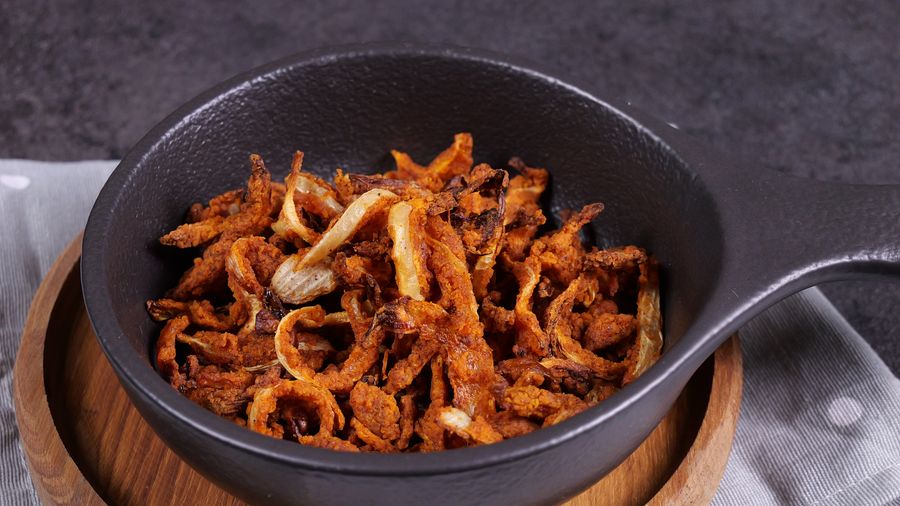 Air Fryer Onion Chips — finished dish