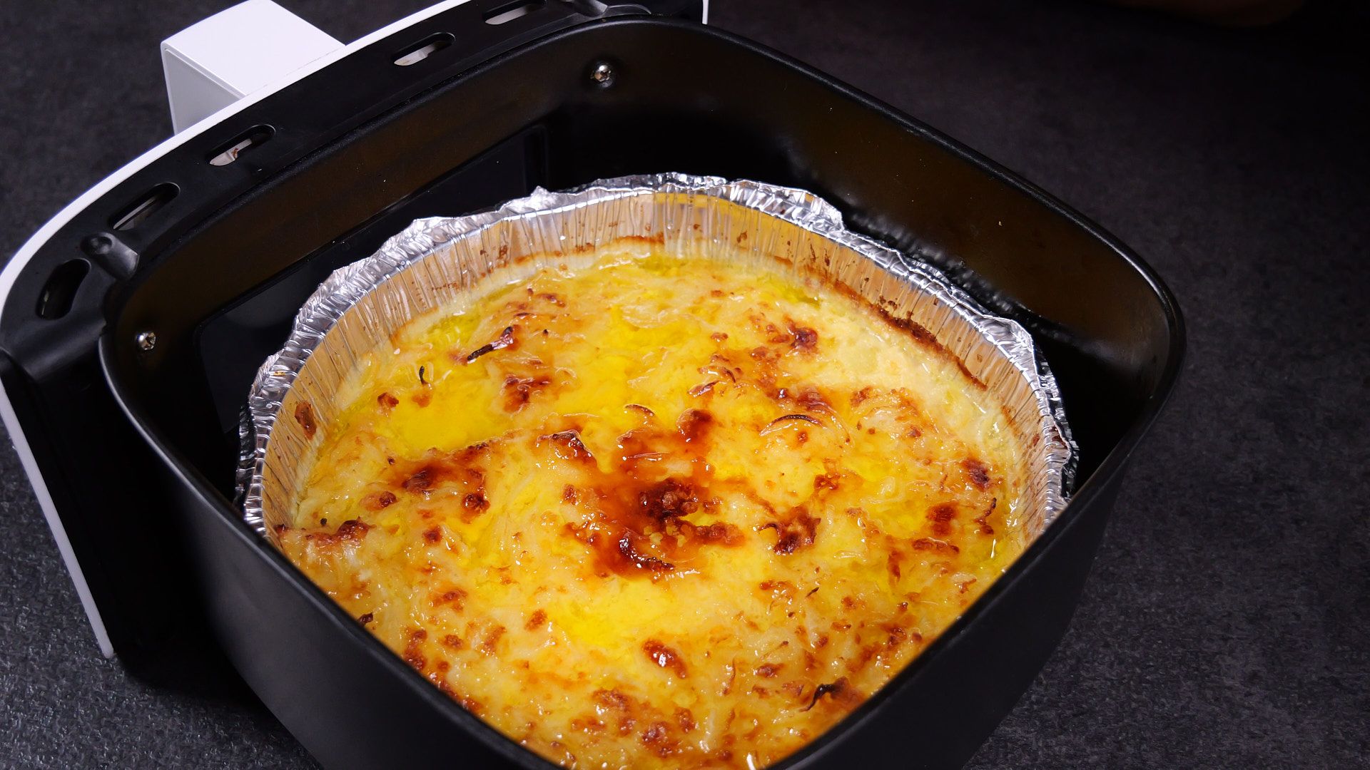 Cheese & Onion Dip in Air Fryer — finished dish