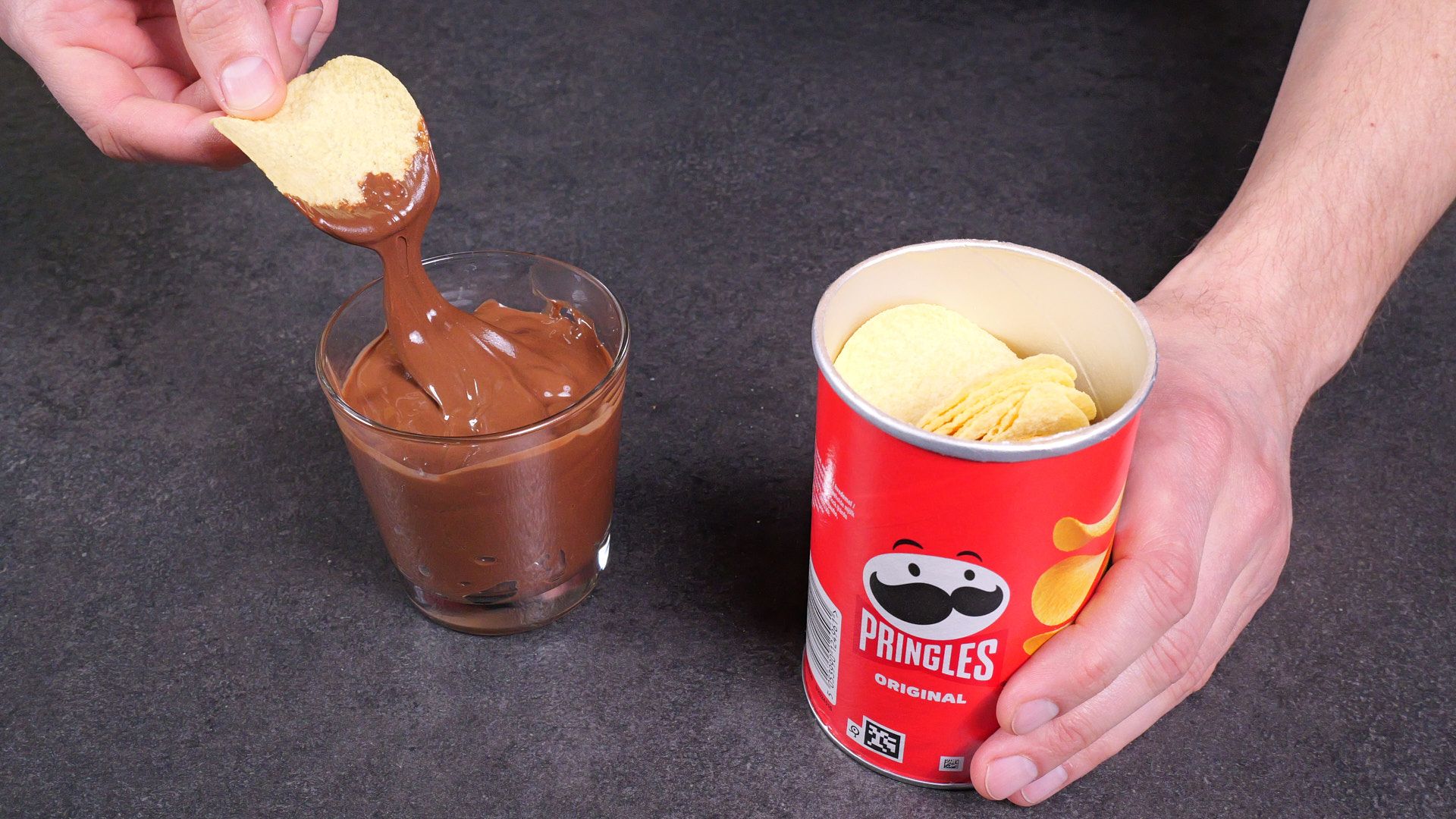 Chocolate-Dipped Pringles — finished dish