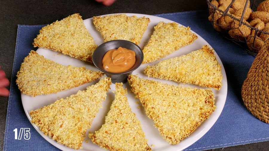 Crispy Chicken Tortilla Triangles