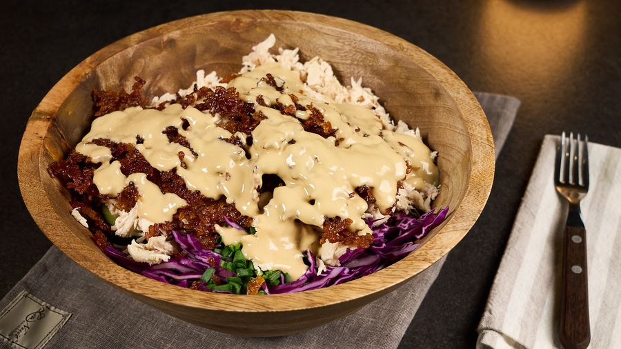 Crispy Rice Chicken Bowl — finished dish