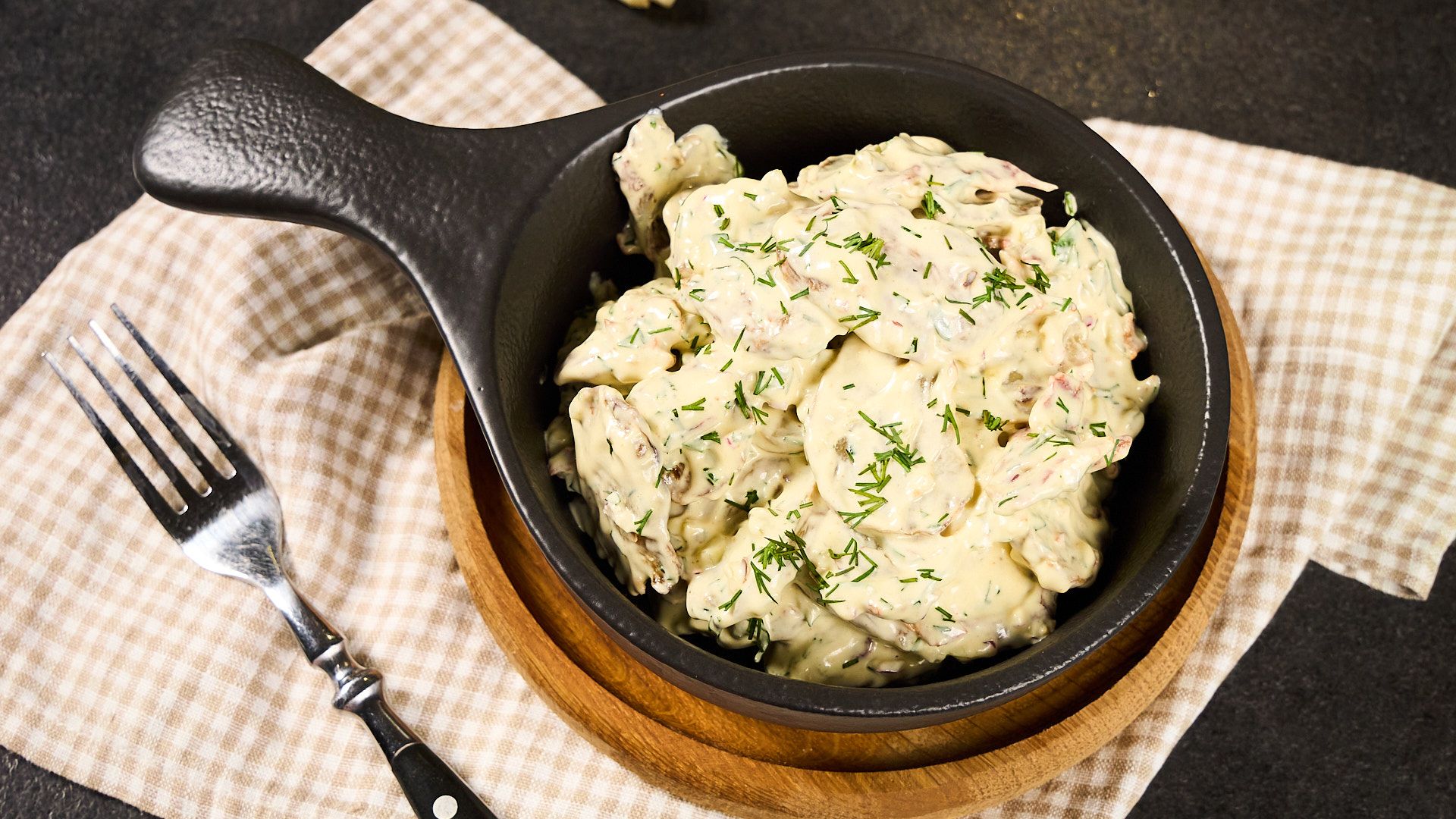 Crispy Smashed Potato Salad — finished dish