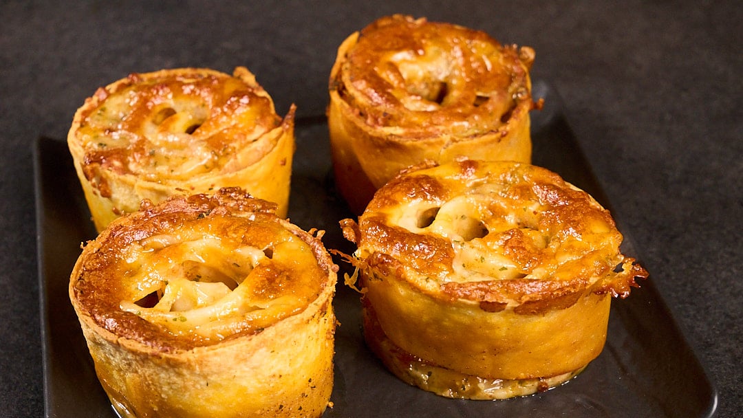 Garlic Cheese Tortilla Rolls — finished dish