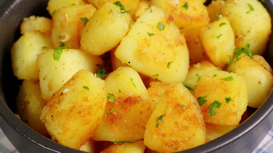 Golden Garlic Butter Potatoes