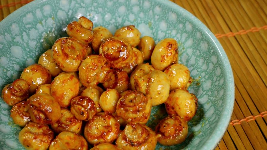 Golden Mushrooms in Air Fryer
