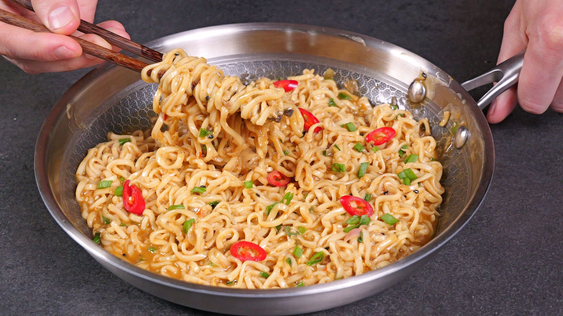 Peanut Butter Noodles — finished dish