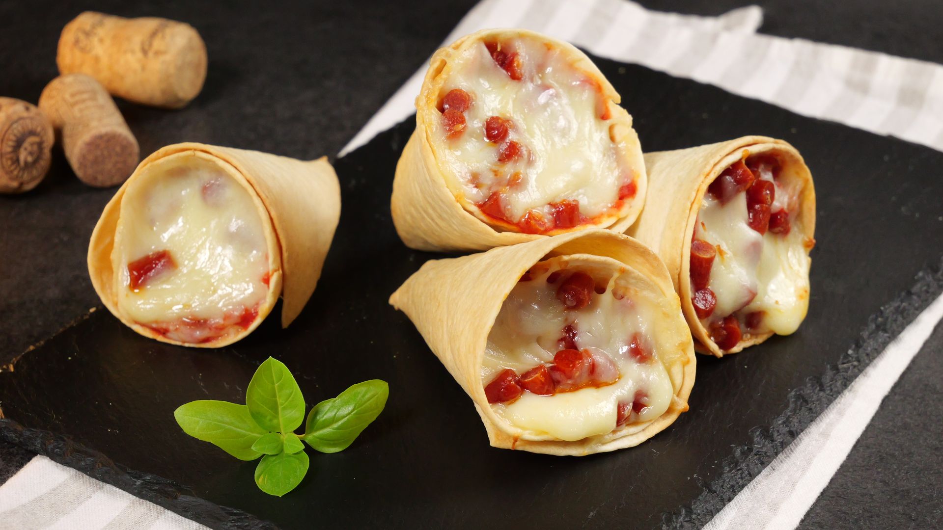 Pizza Cones — finished dish
