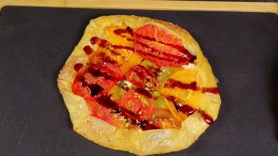 Roasted Tomato Rice Paper Galette