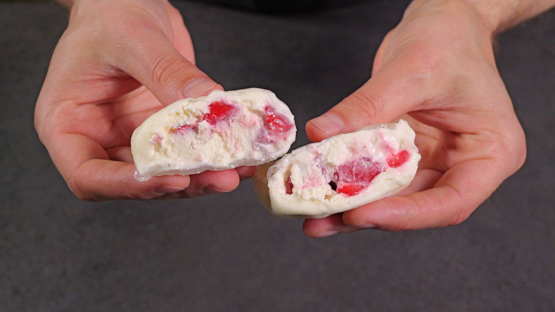 Strawberry Cream Cheese Mochi (Rice Paper) — finished dish