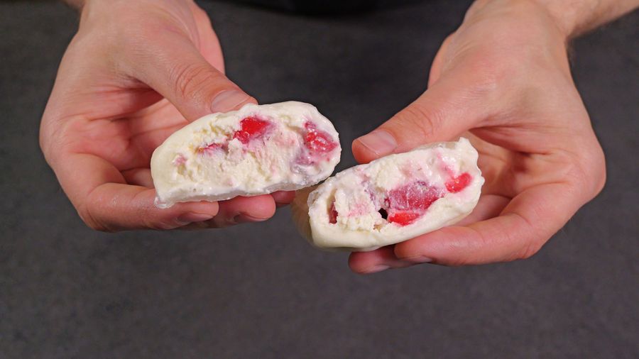 Strawberry Cream Cheese Mochi (Rice Paper) — finished dish