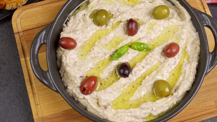 Whipped Feta with Olives & Roasted Garlic